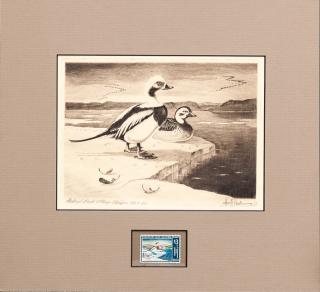 Appraisal: Les Kouba and Federal Duck Stamp Designsigned and titled by