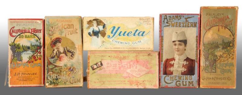 Appraisal: Lot of Assorted Gum Boxes Description Includes Primley's California Fruit