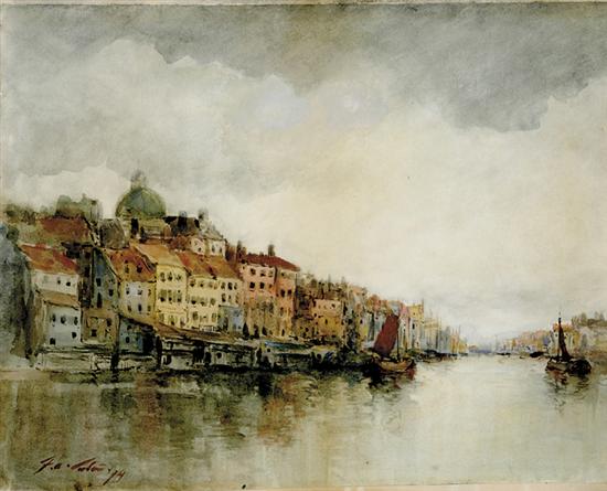 Appraisal: Fernando A Carter Massachusetts New York - GRAND CANAL VENICE