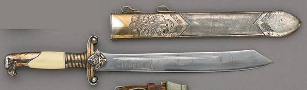 Appraisal: A German RAD officer's dagger by Alcoso The inch clip