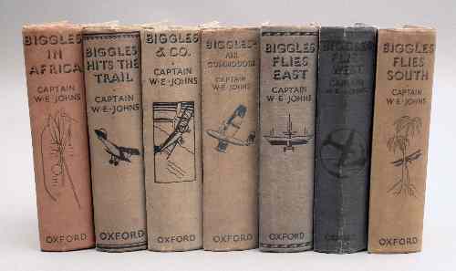 Appraisal: Capital W E Johns - Seven ''Biggles'' volumes - ''Biggles