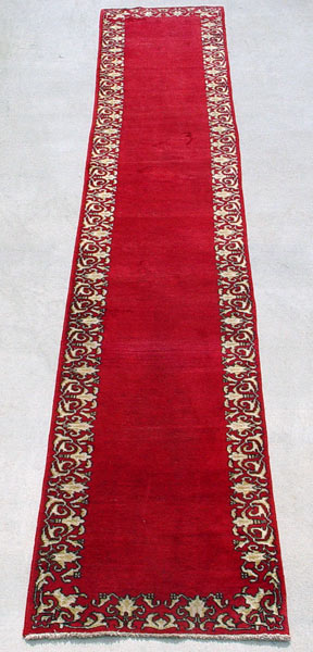 Appraisal: RED PERSIAN CARPET RUNNER Approx ' '' x ' ''