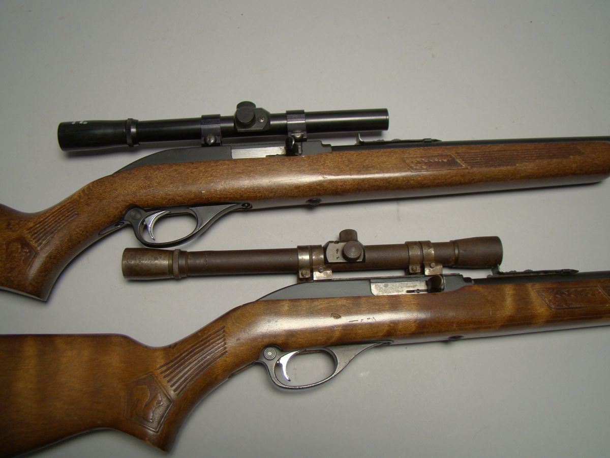 Appraisal: TWO MARLIN MODEL SEMIAUTOMATIC RIFLES cal Serial 's and Both