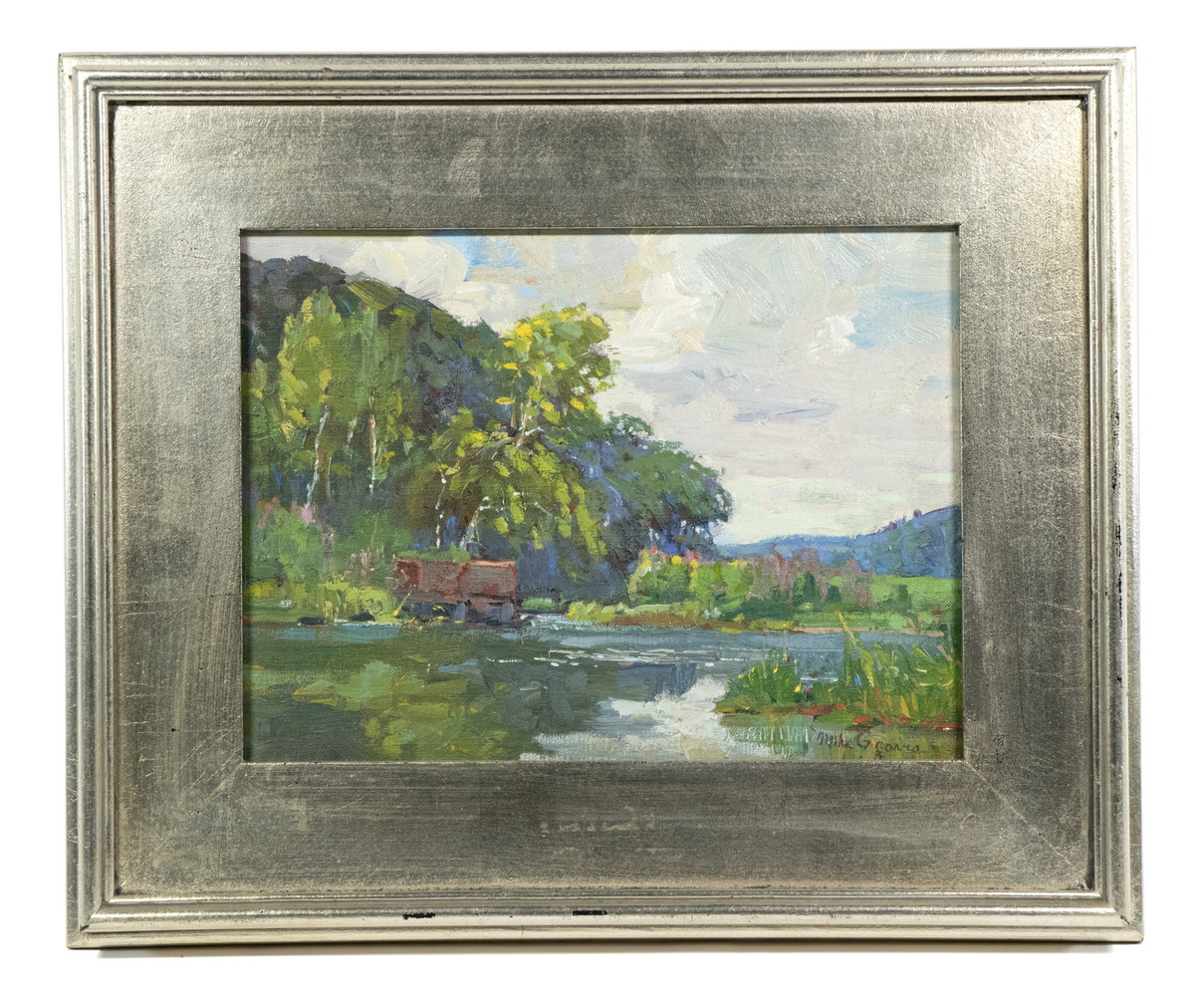 Appraisal: MICHAEL GRAVES MA - Blackstone River at Uxbridge oil on