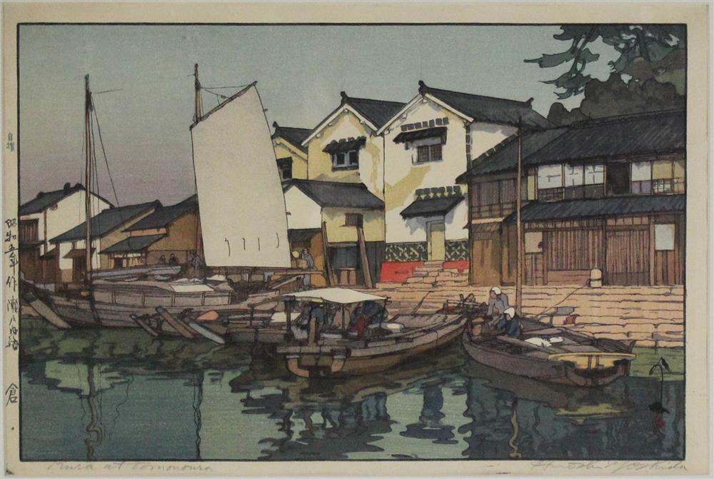 Appraisal: HIROSHI YOSHIDA JAPANESE - KURA AT TOMONOURA x in sight