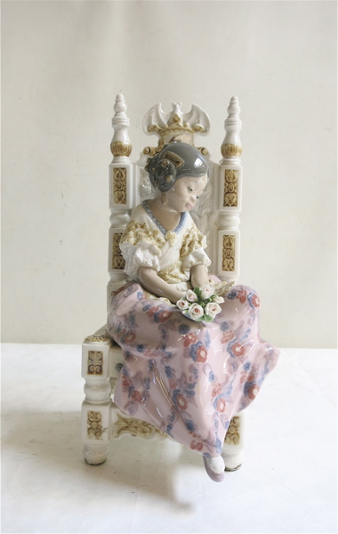 Appraisal: LLADRO PORCELAIN FIGURINE Second Thoughts sculptor Salvador Debon issued retired