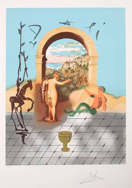 Appraisal: Salvador Dali Spanish - Dali Discovers America M L The