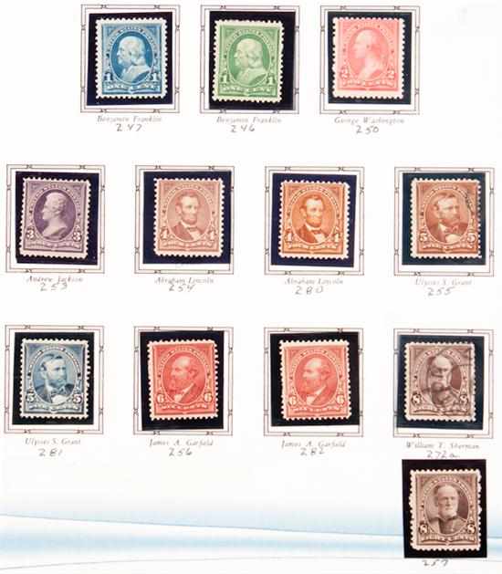 Appraisal: Selection of definitive stamps - ' Scott - including the