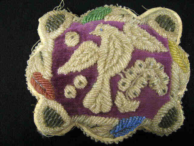 Appraisal: American Indian Beaded Souvenir Pillow circa x