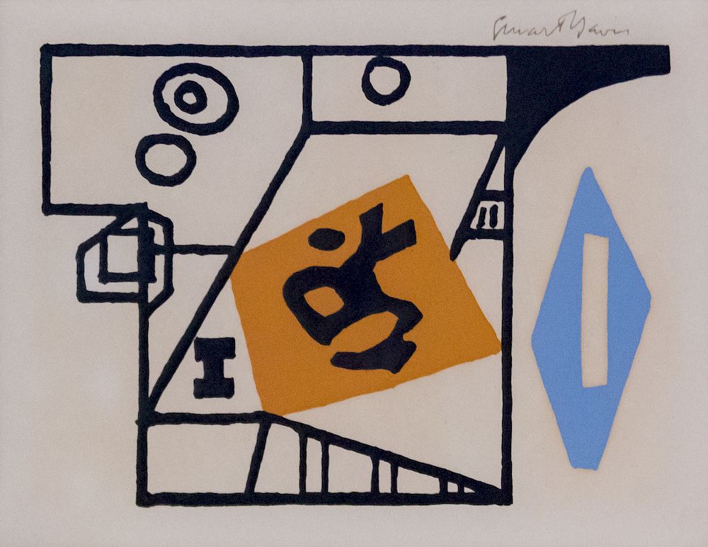 Appraisal: Stuart Davis Stuart Davis American - Ivy League Copyright Estate