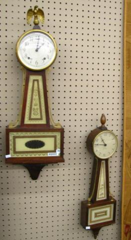 Appraisal: Two Vintage Seth Thomas Mahogany Banjo Clocks '' high and