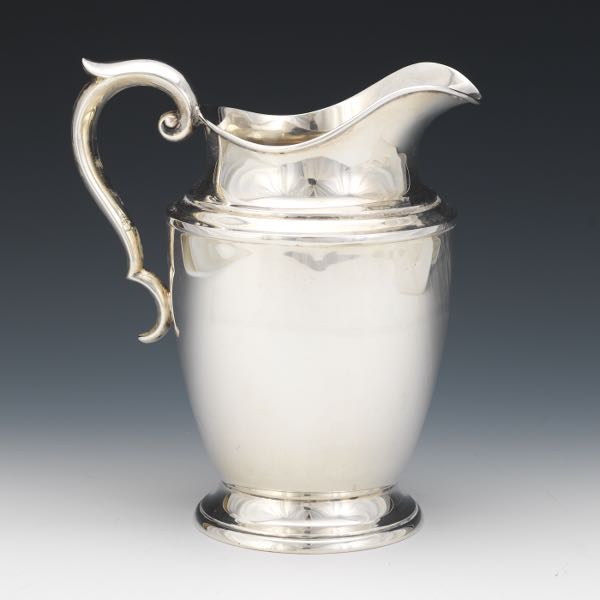 Appraisal: ALVIN STERLING SILVER WATER PITCHER x x With flared neck