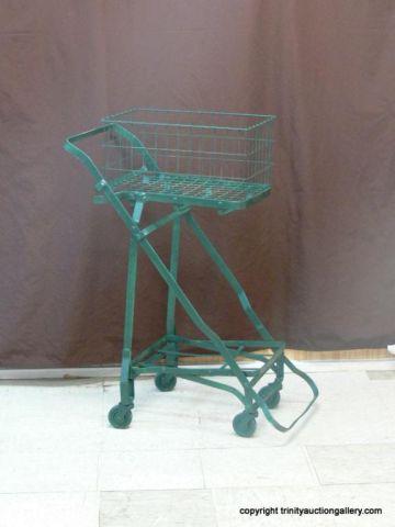 Appraisal: Vintage Shopping Cart Kasper Wire Works Shiner TX with removable