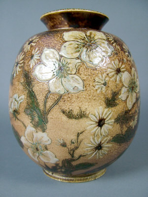 Appraisal: A Martin Brothers stoneware vase dated of ovoid form the