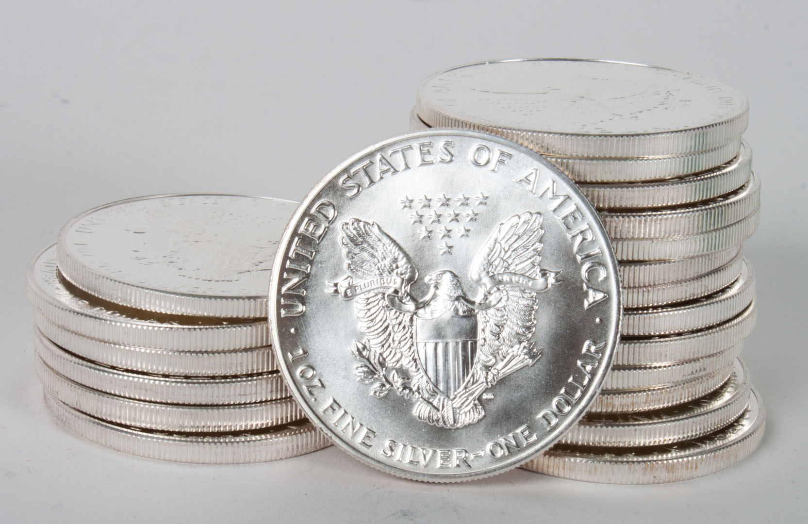 Appraisal: Twenty American Eagle silver bullion coins Uncirculated