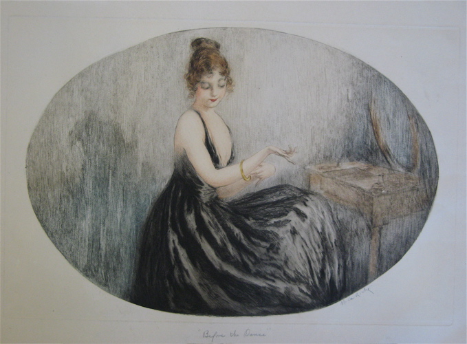 Appraisal: FRENCH ETCHING AND AQUATINT c 's titled Before the Dance