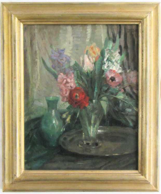 Appraisal: BERTHA DORPH OIL ON BOARD Danish - Spring Still Life