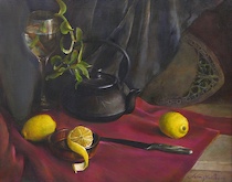 Appraisal: Artur Vasilevich Russian American Contemporary Still life with lemons Oil