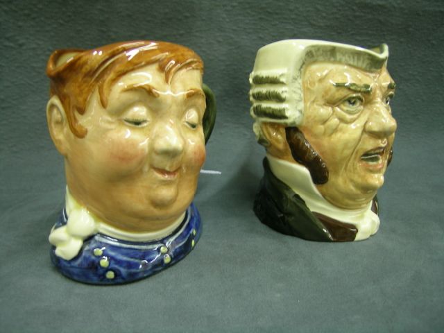 Appraisal: Two Royal Doulton Toby Mugs Including Fat Boy and Buzfuz