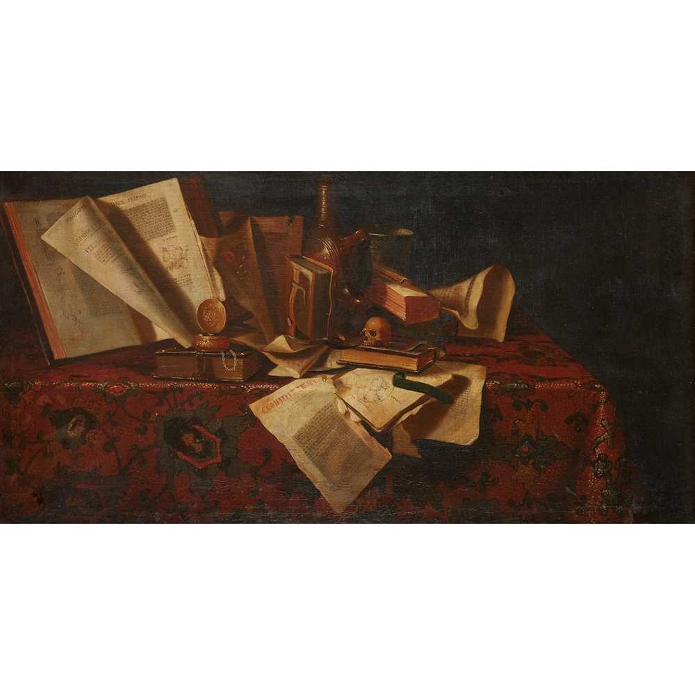 Appraisal: FOLLOWER OF EVERT COLLIER A STILL LIFE OF BOOKS AND