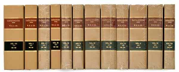 Appraisal: Unissued -Volume Set of Catalogues W R A Co Books