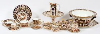 Appraisal: ENGLISH IMARI PORCELAIN ASSEMBLED SERVICE ENGLISH IMARI PORCELAIN ASSEMBLED SERVICE