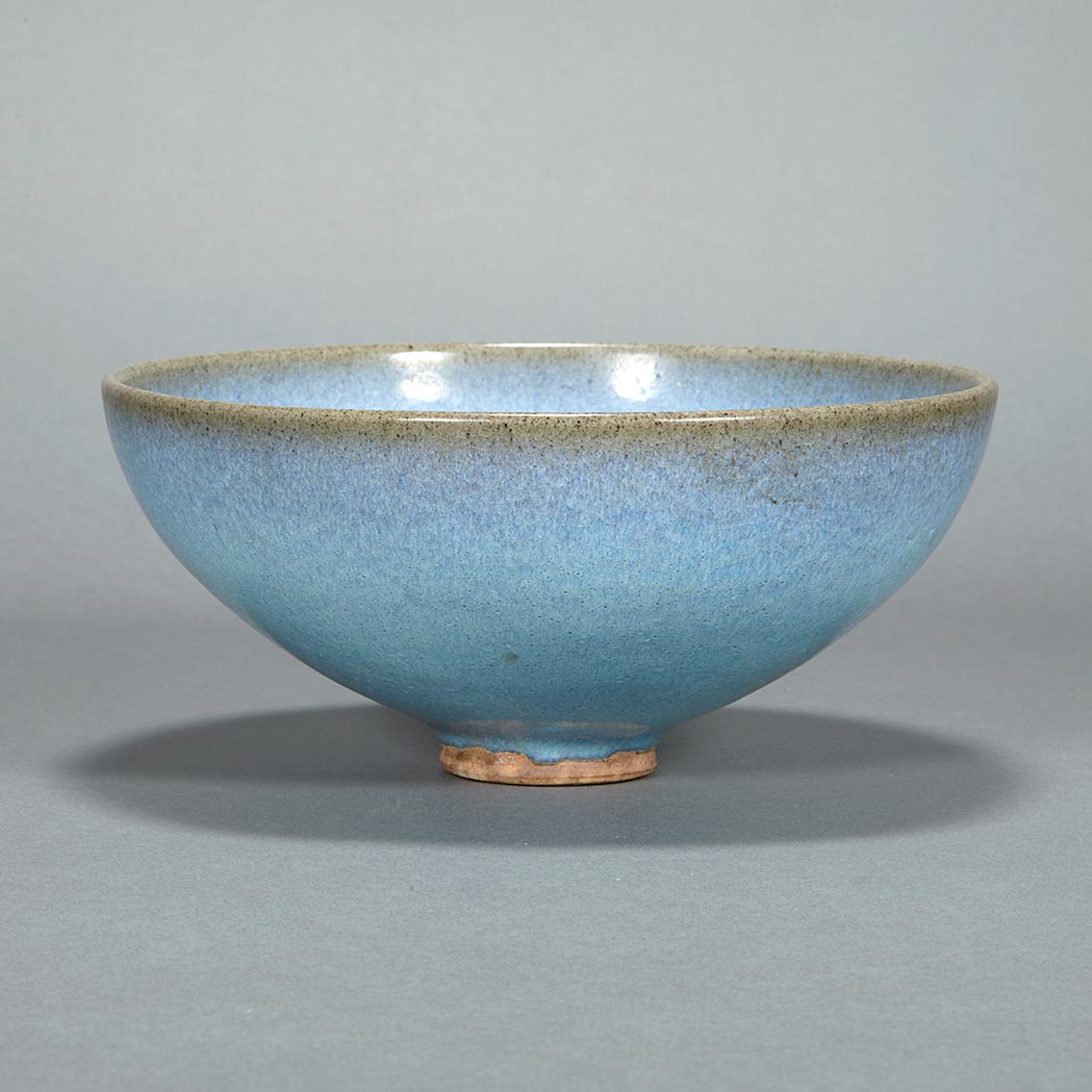 Appraisal: Chinese Junyao Bowl th Century Of conical shape glazed in