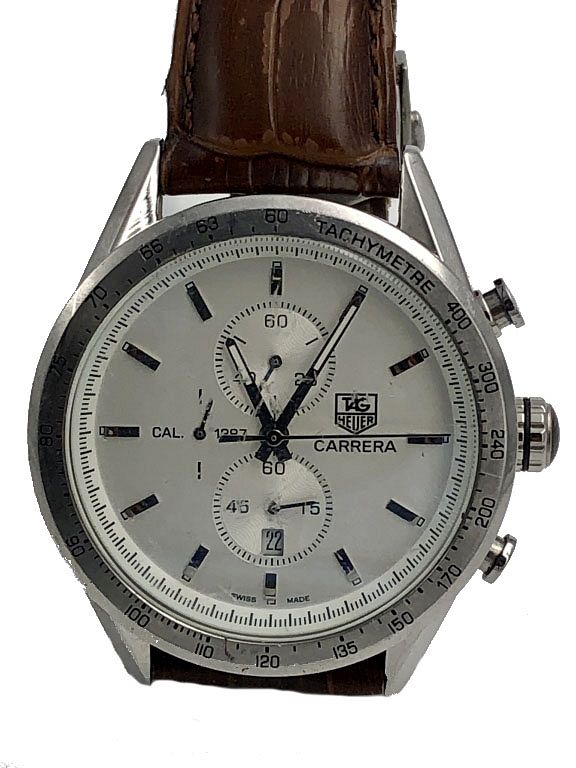 Appraisal: Tag Heuer Carrera Chronograph Writwatch Mens Watch Cal - Runs