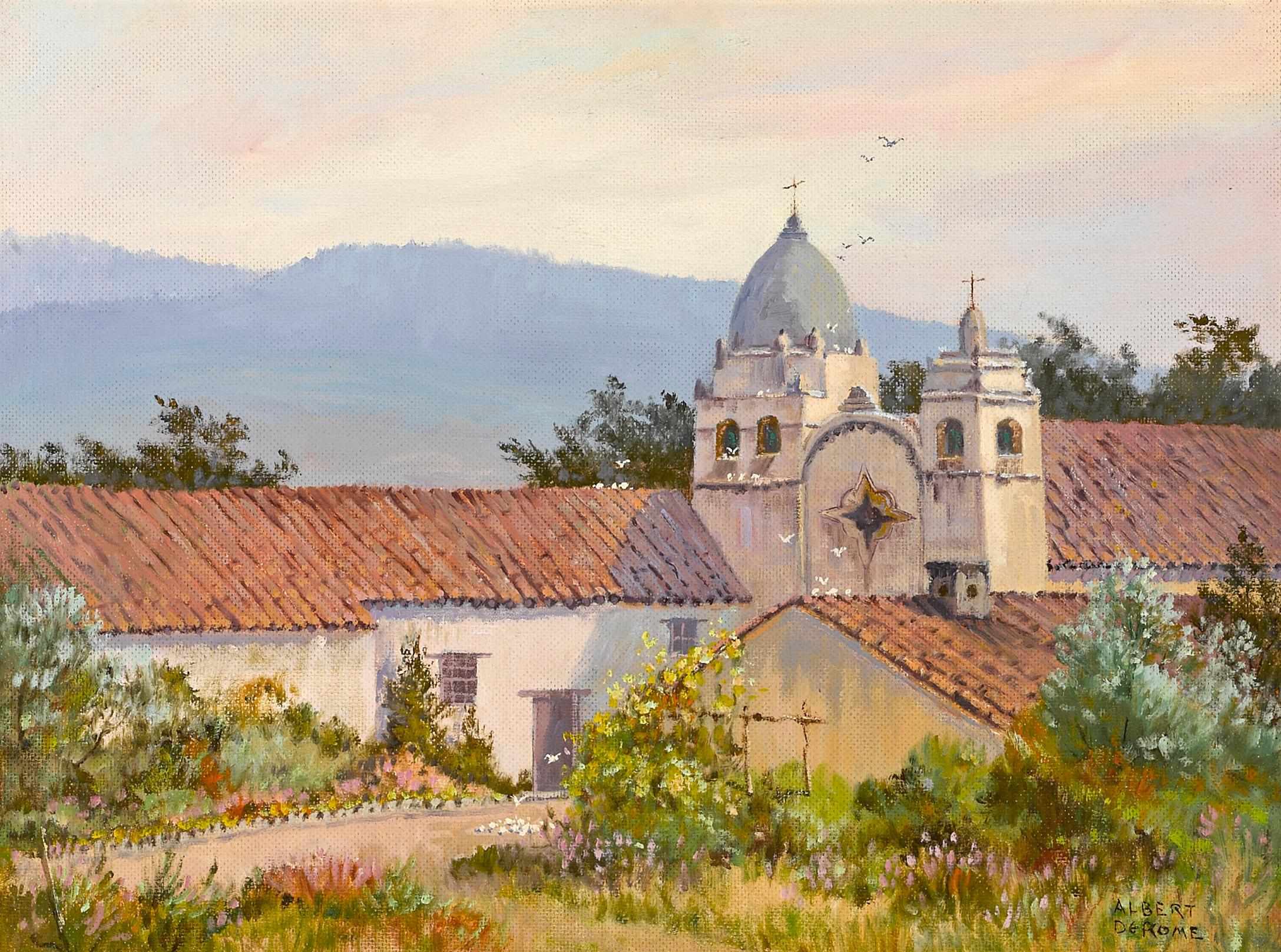 Appraisal: Albert Thomas DeRome American - Carmel Mission Mission San Carlos