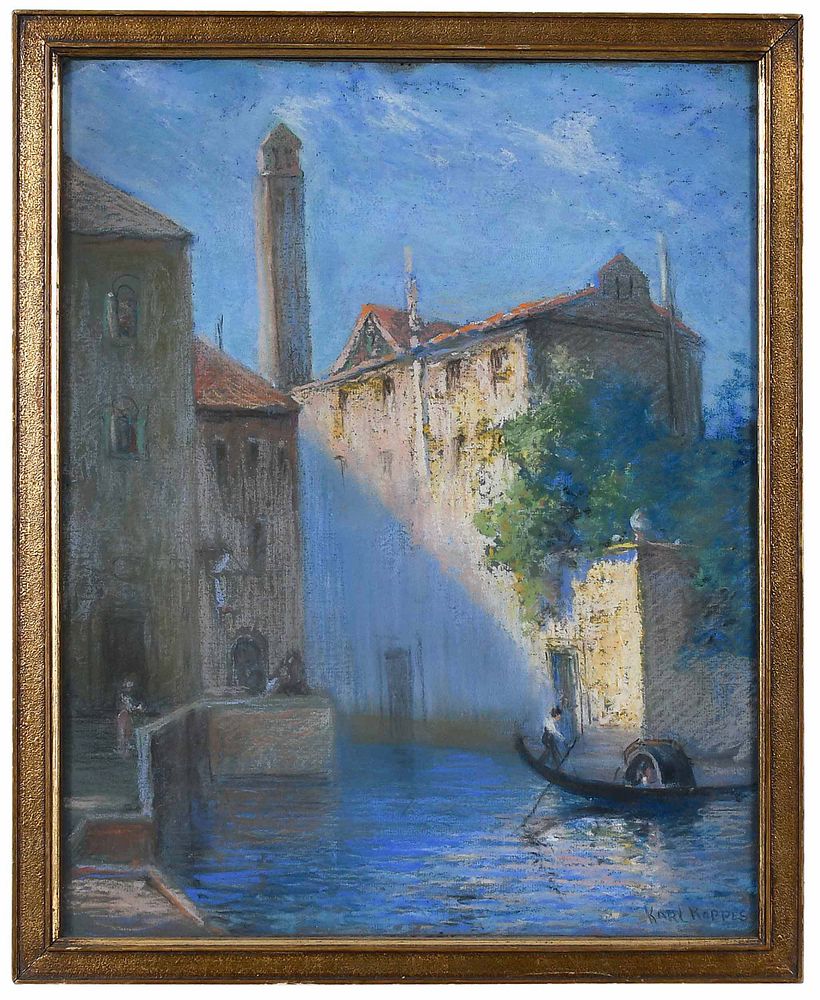 Appraisal: Karl Kappes Ohio - Venice signed lower right Karl Kappes