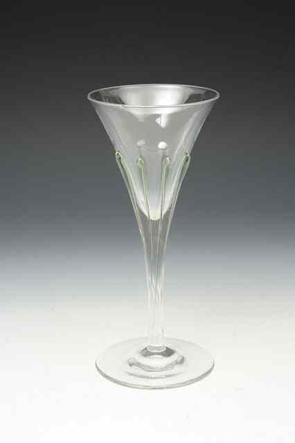 Appraisal: A James Powell Sons Whitefriars 'tear' goblet designed by Harry