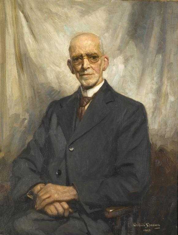 Appraisal: ARTHUR SPOONER RBA - PORTRAIT OF A GENTLEMAN seated half