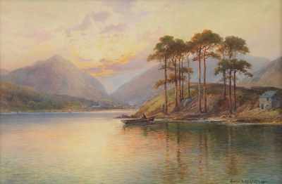 Appraisal: Emile Axel Krause Danish - Lake District Watercolor on paper