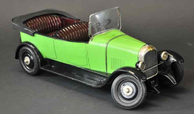 Appraisal: CITROEN B TORPEDO France tinplate auto painted in lime green