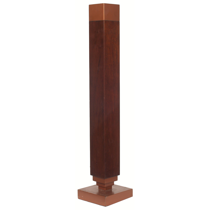 Appraisal: Frank Lloyd Wright weed vase possibly a prototype in mahogany