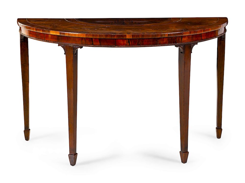 Appraisal: A George III Style Mahogany Console Table A George III