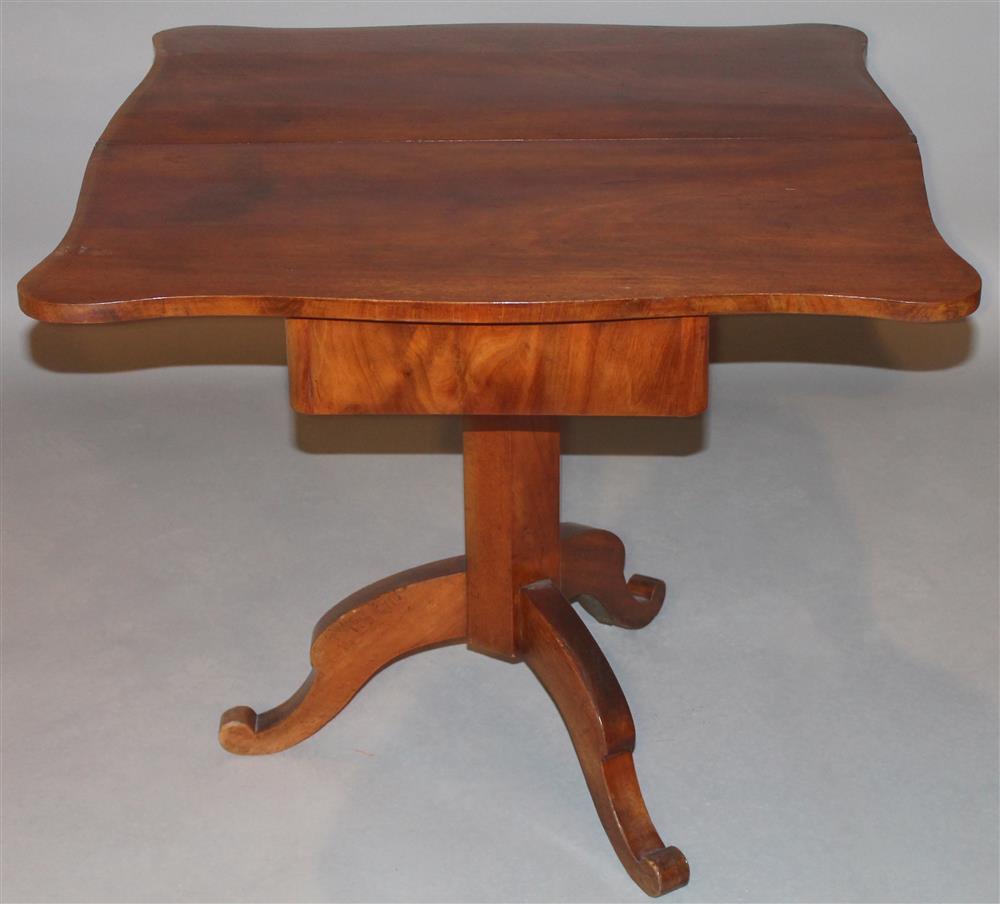 Appraisal: CLASSICAL STYLE MAHOGANY CARD TABLE having a hinged rectangular top