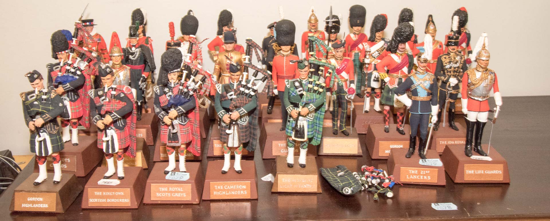 Appraisal: Grouping of Sentry Box pewter soldiers