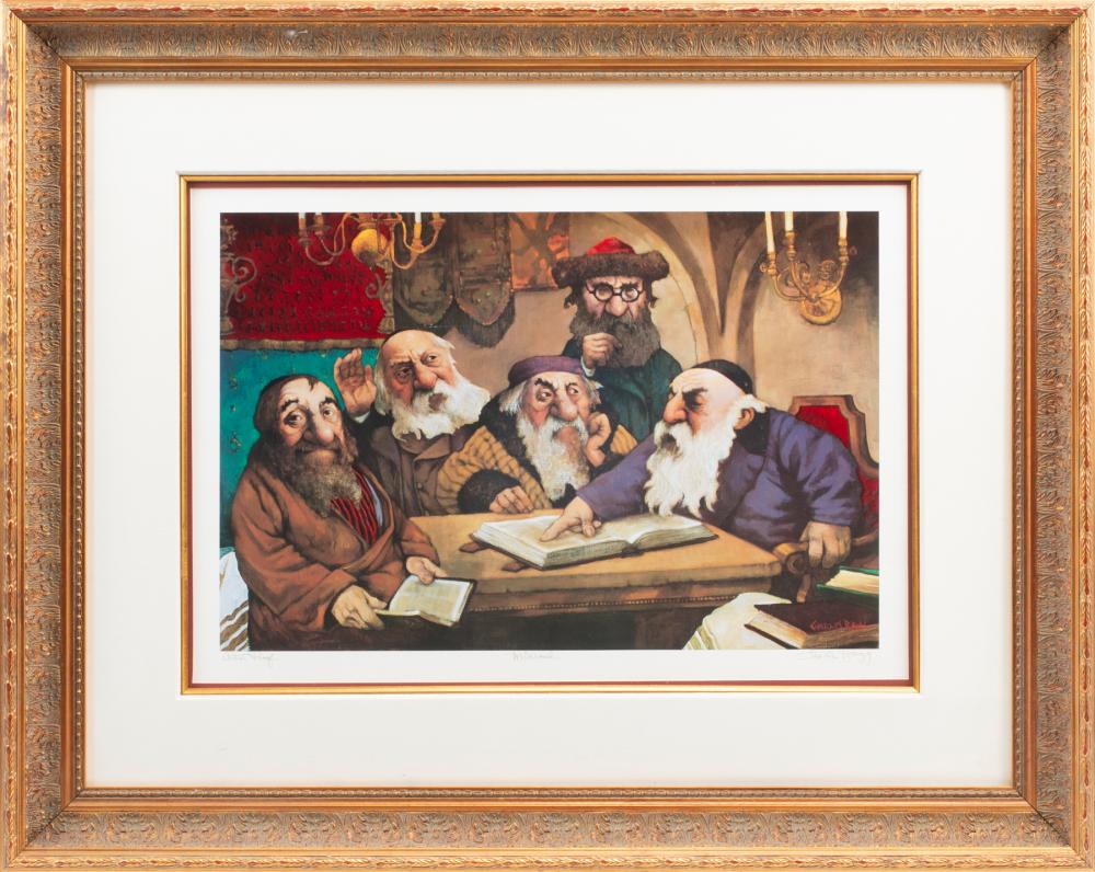 Appraisal: Charles Bragg American - Midrash lithograph in colors pencil-signed titled