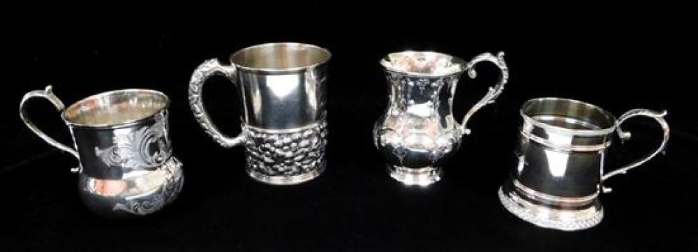 Appraisal: SILVER Four New York th C silver cups including Black