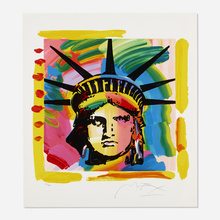 Appraisal: Peter Max STATUE OF LIBERTY screenprint in colors h w