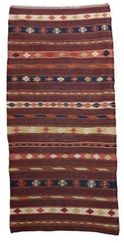 Appraisal: Hand-woven Asian kilim rug Uzbekistan c s- s approx '