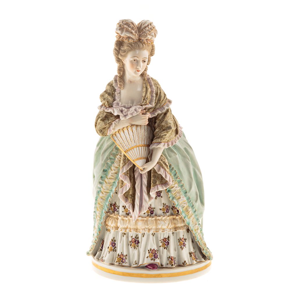 Appraisal: Continental Porcelain Figure of th Century Lady Elegantly dressed woman