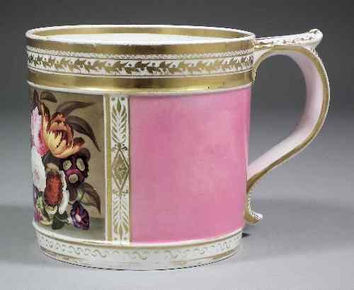 Appraisal: A Bloor Derby porcelain tankard enamelled in colours with a