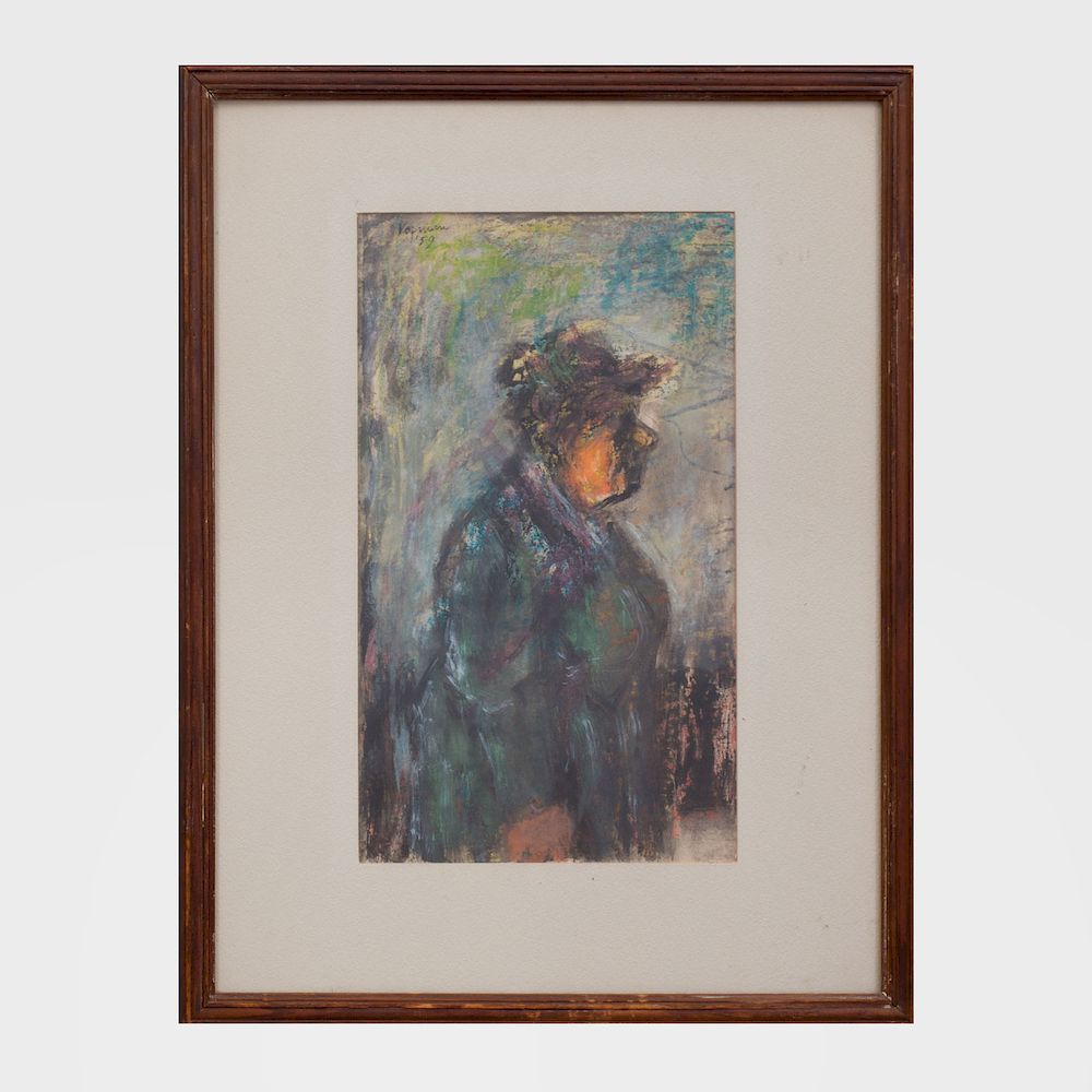 Appraisal: Benjamin Kopman - Woman in the Park Gouache on paper