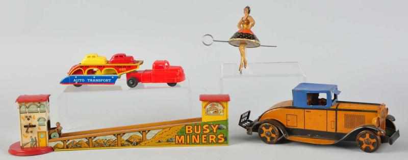 Appraisal: Lot of Tin Litho Toys American Includes one Wyandotte plastic