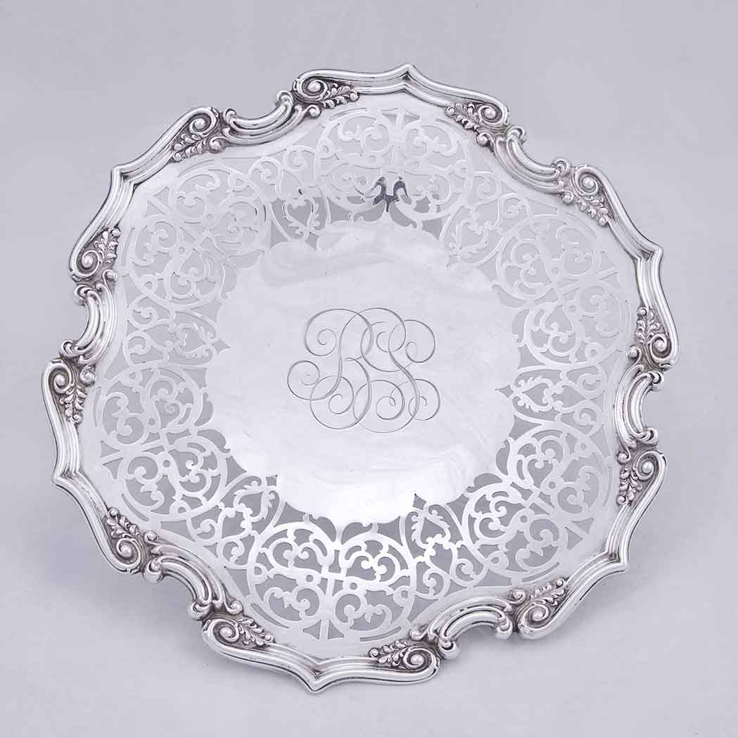 Appraisal: Group of Five Sterling Silver Trays Monogrammed Total approximately ounces