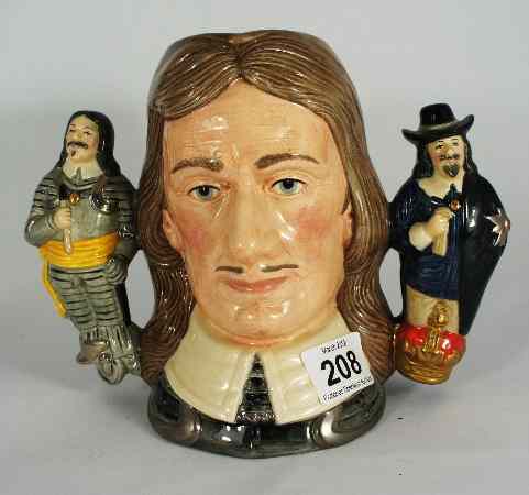 Appraisal: Royal Doulton Large Two Handled Character Jug Oliver Cromwell D