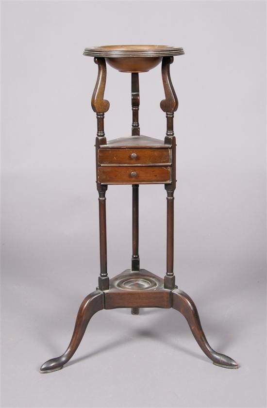 Appraisal: A Victorian Mahogany Wig Stand Height inches