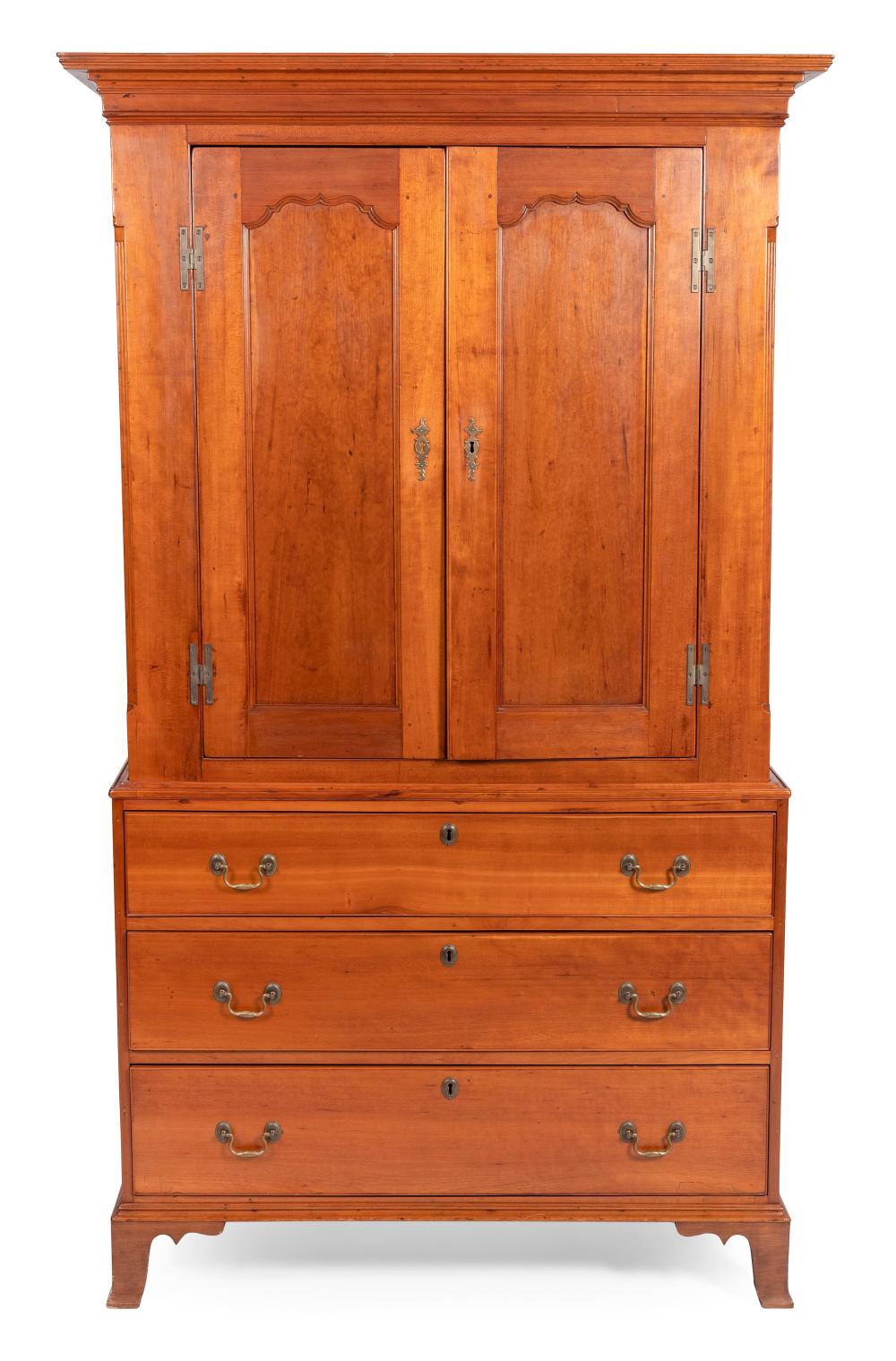 Appraisal: FEDERAL TWO-PART LINEN PRESS NEW JERSEY CIRCA HEIGHT WIDTH DEPTH